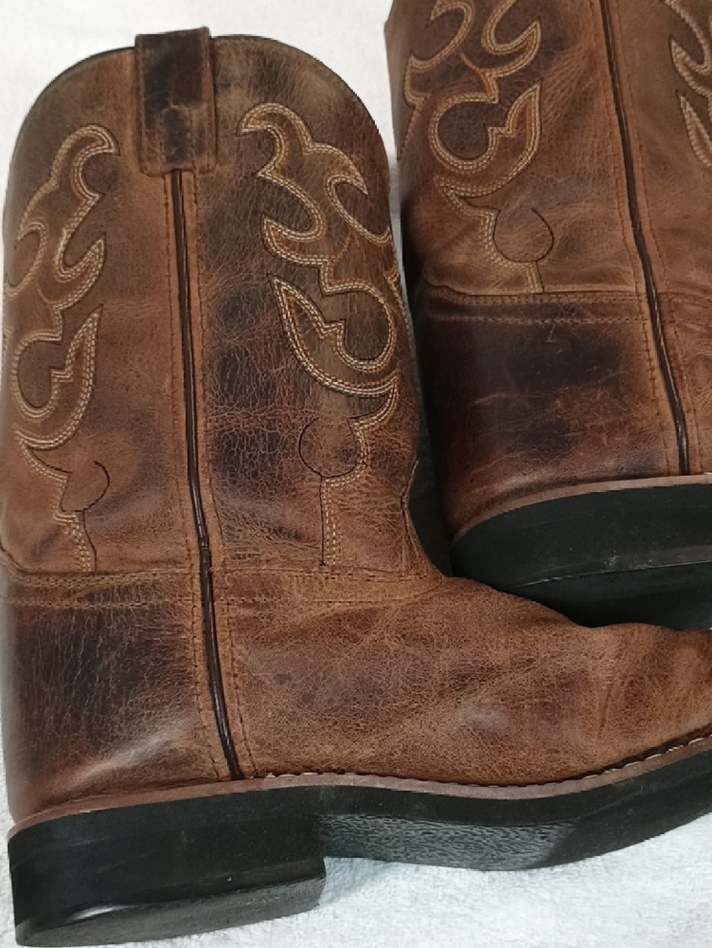 Boys Size 7 Smokey Mountain Leather Cowboy Boots - Picture 10 of 16